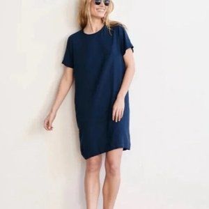 Jenni Kayne Palmer Navy Blue Short Sleeve Shift Dress, Size XL